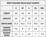 Charcoal Melange Plain T-Shirt