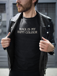 Black is my happy colour Men's Cotton T-shirt