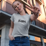 Happy Women's Cotton T-shirt