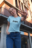 Happy Women's Cotton T-shirt