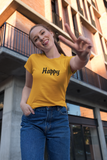 Happy Women's Cotton T-shirt